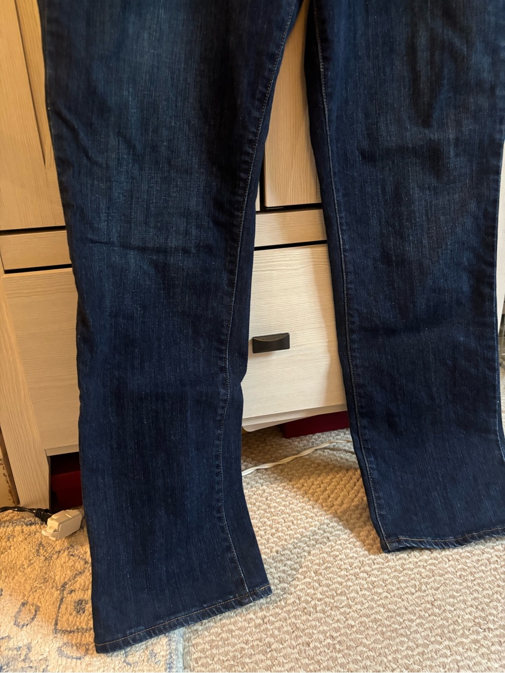 Levi's Women’s 505 Straight Dark Blue Jeans - Picture 5 of 16